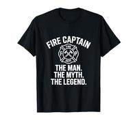Divertente Capitano del Fuoco The Man The Myth Legend Dicendo Maglietta