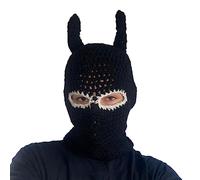 Divertente cappello all'uncinetto invernale casual Bucket Cap Y2K-Girl Hot Girls Picture Prop lavorato a maglia corno del diavolo per l'inverno unico corno del diavolo copricapo