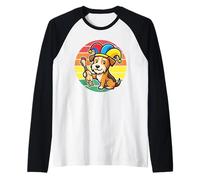 Divertente Cappello da giullare per Cani Che squittiscono Il Cucciolo di Pollo Maglia con Maniche Raglan