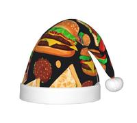 Divertente cappello di Babbo Natale della peluche del modello di cibo 1pack comodo cappello di Natale per le bomboniere di Natale adatto per gli adolescenti