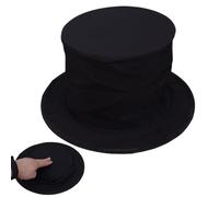 Divertente cappello in feltro nero per bambini, cappello a cilindro nero per feste, mago, mago per bambini, vestire, divertente cappello primaverile, costume unisex per spettacoli