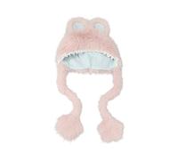 Divertente cappello pieghevole con orecchie per adulti e adolescenti in peluche cappello da cacciatore antivento per shopping all'aperto passeggiate giochi di ruolo copricapo caldo inverno protezione