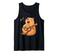 Divertente Capybara Che Canta E Suona La Chitarra Canotta
