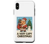 Divertente Capybara Christmas- A Very Capy Christmas Santa Custodia per iPhone XS Max