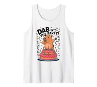 Divertente Capybara Dabbing sulla Cima di Una Torta Canotta