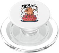 Divertente Capybara Dabbing sulla cima di una torta PopSockets PopGrip per MagSafe
