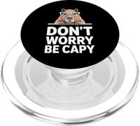 Divertente Capybara dicendo Don't Worry Be Capy Cute PopSockets PopGrip per MagSafe