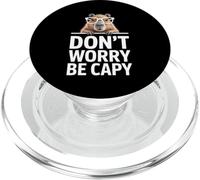 Divertente Capybara dicendo Don't Worry Be Capy Cute PopSockets PopGrip per MagSafe