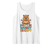 Divertente Capybara Dont Worry Be Capy per Bambini Canotta