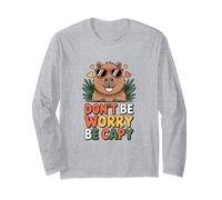 Divertente Capybara Dont Worry Be Capy per Bambini Maglia a Manica