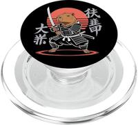 Divertente Capybara Ninja Samurai Retro Anime per gli amanti dei maiali d'acqua PopSockets PopGrip per MagSafe