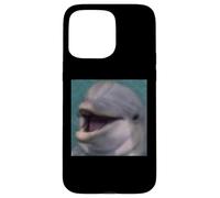 Divertente Carino Delfino Faccia Primo Piano Meme Sfocato Foto Custodia per iPhone 15 Pro Max