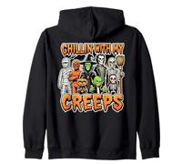 Divertente Carino Halloween Costume Chillin con I Miei Mostri Creeps Felpa con Cappuccio