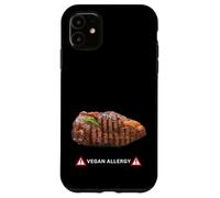 Divertente carnivoro anti allergia vegana Amanti della carne umoristica Uomini Custodia per iPhone 11