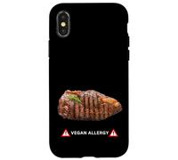 Divertente carnivoro anti allergia vegana Amanti della carne umoristica Uomini Custodia per iPhone X/XS