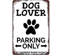 Divertente cartello con scritta "Parking Only", per gli amanti dei cani, per bar, ristoranti, caffè, pub, garage, parcheggio, decorazione da parete, 20,3 x 30,5 cm