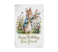 Divertente Cartello in Metallo Birthday Wishes Segnali di regola Cartelli stradali per Decorazione per compleanni,Corridoio,Collezionisti di decorazioni tematiche,Sala da Pranzo S