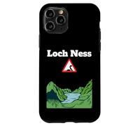 Divertente cartello stradale di avvertimento di Loch Ness, mostro Nessie Custodia per iPhone 11 Pro