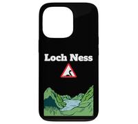 Divertente cartello stradale di avvertimento di Loch Ness, mostro Nessie Custodia per iPhone 13 Pro