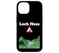 Divertente cartello stradale di avvertimento di Loch Ness, mostro Nessie Custodia per iPhone 14