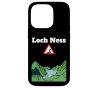 Divertente cartello stradale di avvertimento di Loch Ness, mostro Nessie Custodia per iPhone 14 Pro