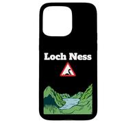 Divertente cartello stradale di avvertimento di Loch Ness, mostro Nessie Custodia per iPhone 15 Pro Max