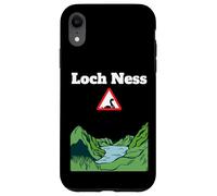 Divertente cartello stradale di avvertimento di Loch Ness, mostro Nessie Custodia per iPhone XR