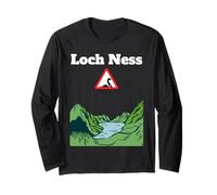 Divertente cartello stradale di avvertimento di Loch Ness, mostro Nessie Maglia a Manica