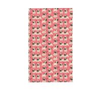 Divertente cartone animato Pug cucciolo di cane stampa all'aperto bandiera decorativa display tutte le stagioni modello su un solo lato cortile portico patio