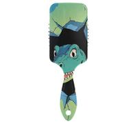 Divertente Cartoon Wall Dinosaur spazzola antistatica per uomini capelli ricci Massaggio del cuoio capelluto progettato per diradare i capelli con manico ergonomico cepillo para definir rizos