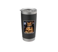 Divertente Cat Gamer Modalità Notte è La Mia Routine Bicchiere termico in acciaio inox doppia parete