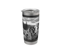 Divertente Cat Selfie Al Cryptid BBQ Con Bigfoot E UFO Bicchiere termico in acciaio inox doppia parete