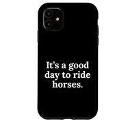 Divertente cavallo Pony Ragazze Donne Uomini Ragazzi a cui piacciono i cavalli dicendo Custodia per iPhone 11