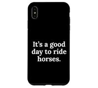 Divertente cavallo Pony Ragazze Donne Uomini Ragazzi a cui piacciono i cavalli dicendo Custodia per iPhone XS Max
