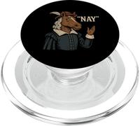 Divertente cavallo Shakespeare che dice Nay Neigh English Renaissance PopSockets PopGrip per MagSafe