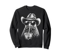 Divertente Cazzo da Cowboy beve caffè Freddo nel Selvaggio West Felpa