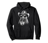 Divertente Cazzo da Cowboy beve caffè Freddo nel Selvaggio West Felpa con Cappuccio