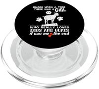 Divertente C'era una volta ragazza ama cani e capre PopSockets PopGrip per MagSafe