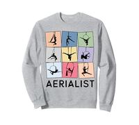 Divertente cerchio aereo retrò Aerialist Love, idee regalo aeree Felpa