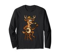 Divertente Cervo con Coda Bianca nel Sud di Redneck Southern Maglia a Manica