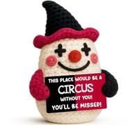 Divertente cestino pasquale da circo con clown, regalo di compleanno per donne e uomini, collega che lascia addio addio andando via nuovo regalo di lavoro per lavoro Bestie Boss dipendente, carino