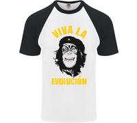 Divertente che Guevara Evolution Scimmia Ateismo DA UOMO S/S Baseball T-Shirt
