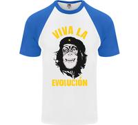 Divertente che Guevara Evolution Scimmia Ateismo DA UOMO S/S Baseball T-Shirt