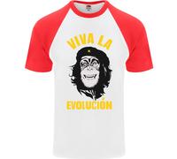 Divertente che Guevara Evolution Scimmia Ateismo DA UOMO S/S Baseball T-Shirt