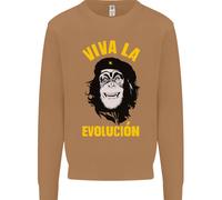 Divertente Che Guevara Evoluzione Scimmia Atea Uomo Felpa Maglione