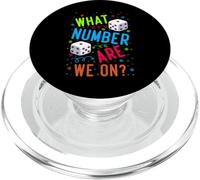 Divertente che numero siamo sul giocatore notturno del gioco di dadi Bunco PopSockets PopGrip per MagSafe