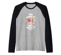Divertente Che tu Lo sappia Ora mostralo dicendo Test Day Maglia con Maniche Raglan