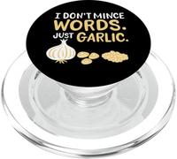 Divertente chef cucina gioco di parole I don't mince words, just aglio PopSockets PopGrip per MagSafe