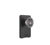 Divertente chignon disordinato Bandiera degli Stati Uniti PopSockets PopWallet per MagSafe