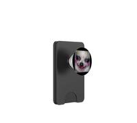 Divertente chihuahua con trucco viso sfocato meme PopSockets PopWallet per MagSafe